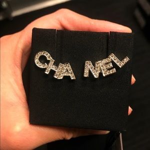 Chanel stud earrings CHA NEL